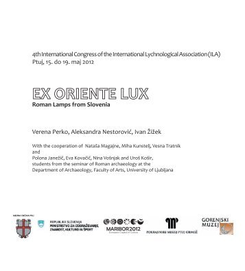 EX ORIENTE LUX publication