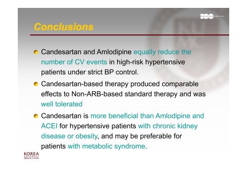Comparison of Candesartan vs Amlodipine Comparison of ...