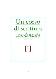 Corso condensato - Questionario