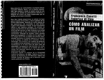 Cassetti Francesco – Como Analizar Un Film