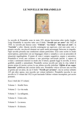 LE NOVELLE DI PIRANDELLO - Biagio Carrubba