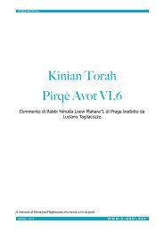 Commento al Pirqè Avot VI,6 dedicato a David Josef ... - E-brei.net