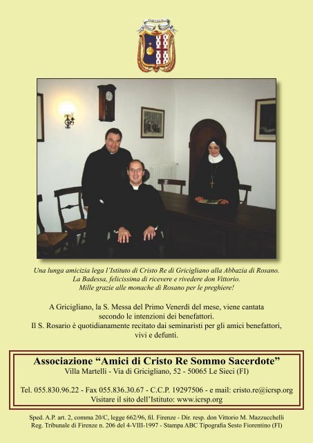 Associazione “Amici di Cristo Re Sommo Sacerdote”