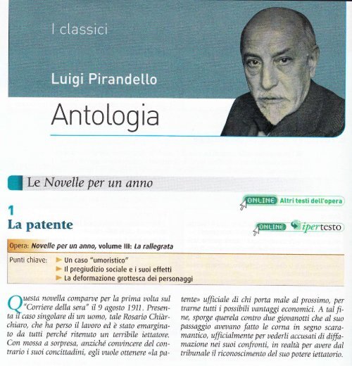 analisi LA PATENTE - Liceo Scientifico XXV Aprile