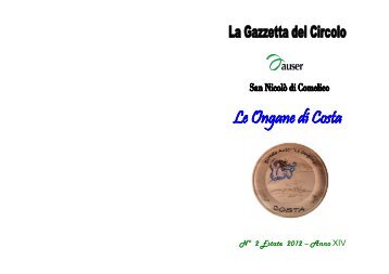 gazzetta estate 2012 - Circolo Auser Le Ongane