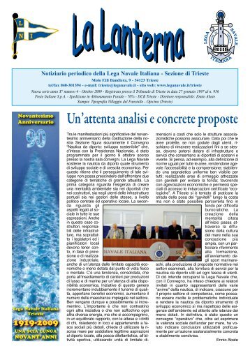 Un'attenta analisi e concrete proposte - LNI - Trieste