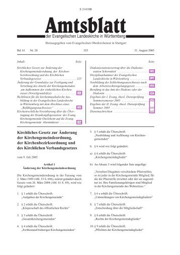 Abl. 61 S. 325 - Kirchenrecht-ekwue.de