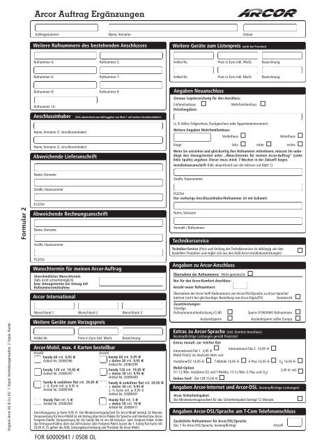 478 mein Arcor 0105 OL - Arcor