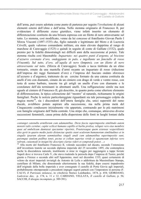 Allegoria matrimoniale Sforza Visconti di Caravaggio - Aldobrandini