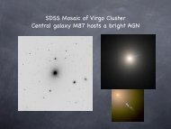 SDSS Mosaic of Virgo Cluster Central galaxy M87 hosts a ... - SCIPP