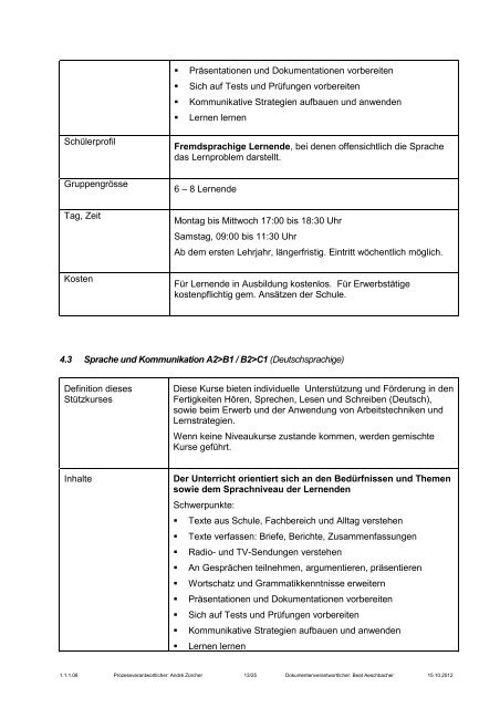 Konzept integrative Fördermassnahmen am BBZ Biel-Bienne