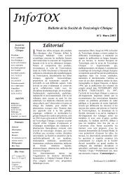 Infotox n°1 en PDF - CHU de Rouen
