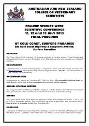 JULY 2013 - Australian College of Veterinary Scientists