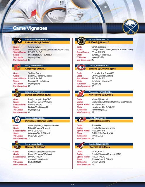 Buffalo Sabres 2012-13 Media Guide - NHL.com