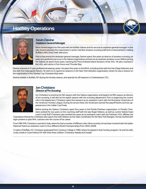 Buffalo Sabres 2012-13 Media Guide - NHL.com