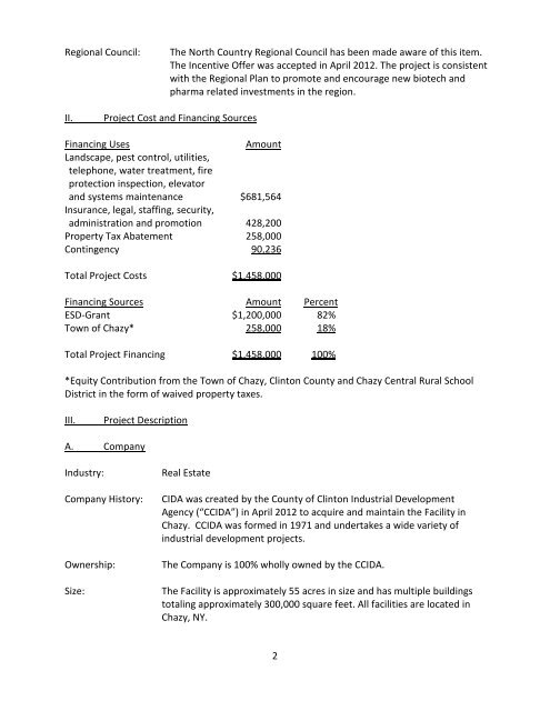 NEW YORK STATE URBAN DEVELOPMENT CORPORATION d/b/a ...