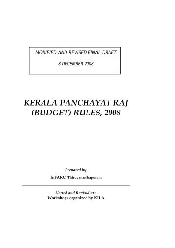budget - Government of Kerala