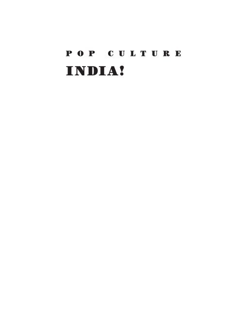 Pop culture India!