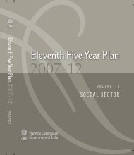 Eleventh Five Year Plan - of Planning Commission