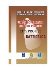 Batticaloa - UN HABITAT