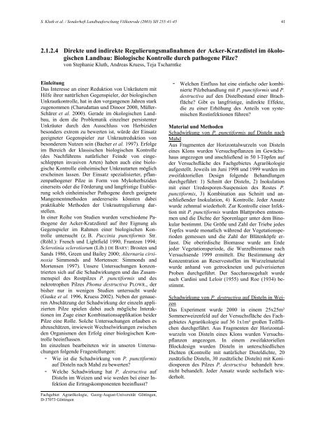 Sonderheft 255 Special Issue - Johann Heinrich von Thünen-Institut