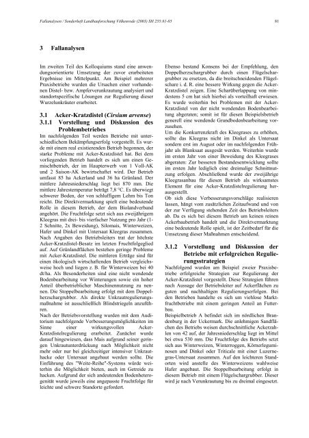 Sonderheft 255 Special Issue - Johann Heinrich von Thünen-Institut