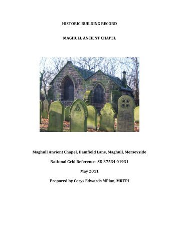 HISTORIC BUILDING RECORD MAGHULL ANCIENT CHAPEL ...