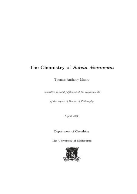The Chemistry of Salvia divinorum - Shroomery