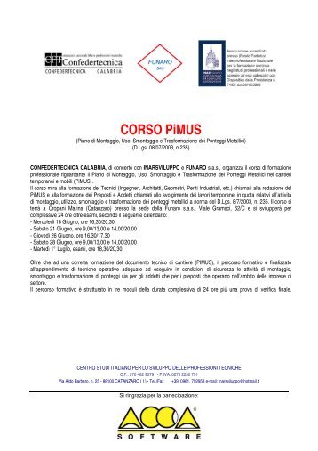 CORSO PiMUS - ACCA software SpA