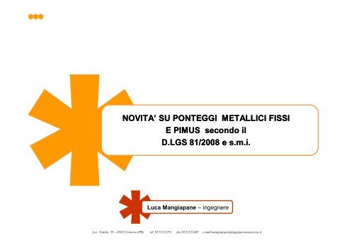 LM 81_106 - Ponteggi Metallici e PiMUS [modalità compatibilità]