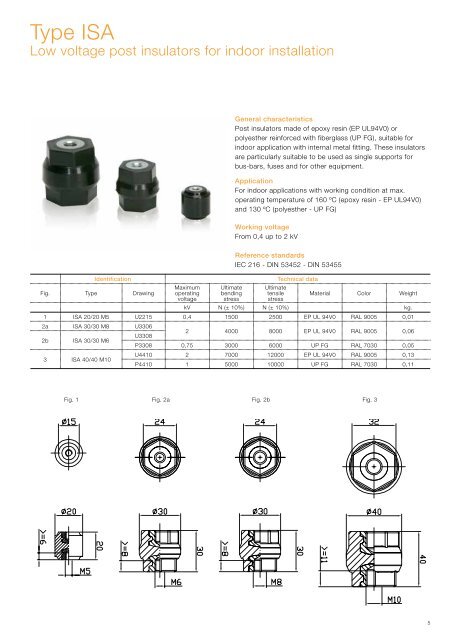 General catalogue Epoxy resin and silicon rubber insulators