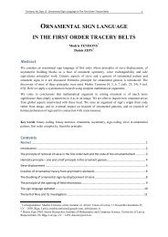 ornamental sign language in the first order tracery belts - DSpace