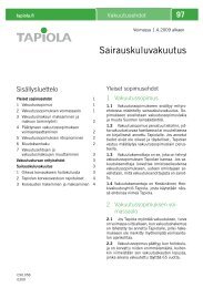 Sairauskuluvakuutus - Tapiola