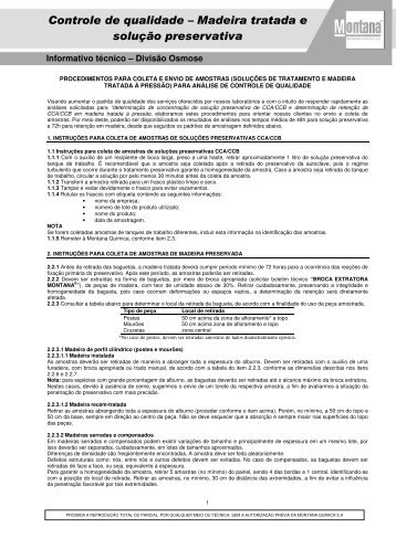 Proc. CQ Cliente CCA-CCB Informativo Técnico ... - Montana