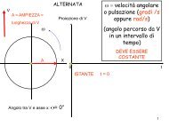 velocità angolare o pulsazione (gradi /s oppure rad/s) (angolo ...