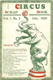 Circus Scrap Book, July 1929 - Circus Historical Society