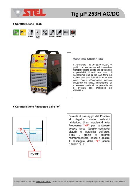 Tig µP 253H AC/DC - Stel