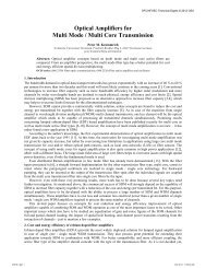 Optical Amplifiers for Multi Mode / Multi Core Transmission