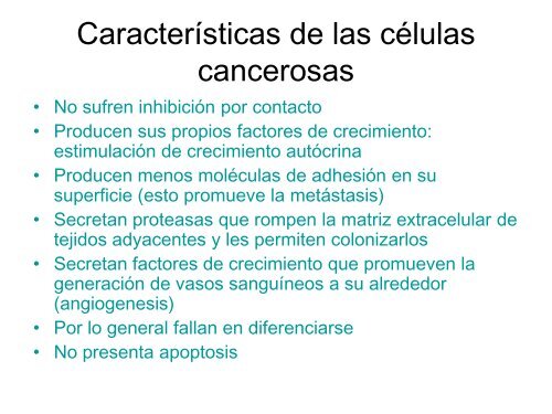 Ciclo celular y cáncer - Genética y Biología Molecular