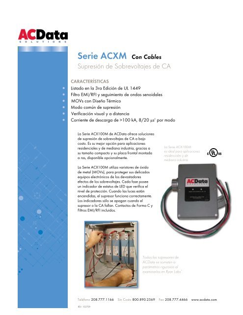 Supresor Serie ACXM - Español