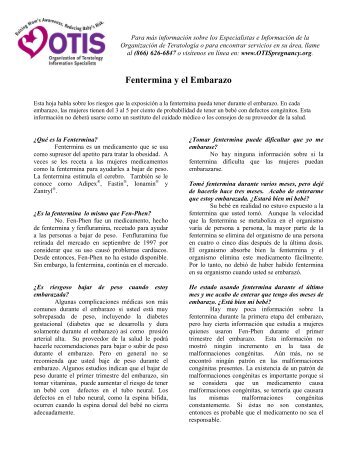 Fluconazol y el Embarazo - Organization of Teratology Fluconazol y el Embarazo - Organization of Teratology