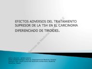 Efectos adversos del tratamiento superior de la TSH - Servicio de ...