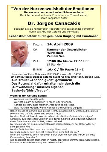 Dr. Jorgos Canacakis - Mut zum Leben
