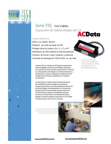 Serie TiQ Con Cables - tienda isso 9000