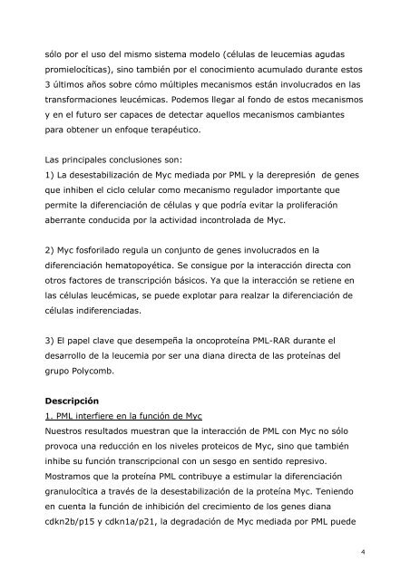 cooperación de oncoproteínas en el desarrollo de la leucemia