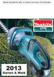 Makita Gartengeräte 2013 - Weber+Widmer AG