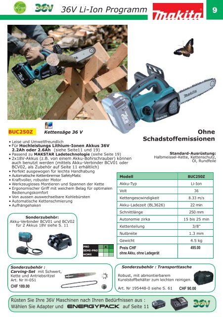 Makita Gartengeräte 2013 - Weber+Widmer AG