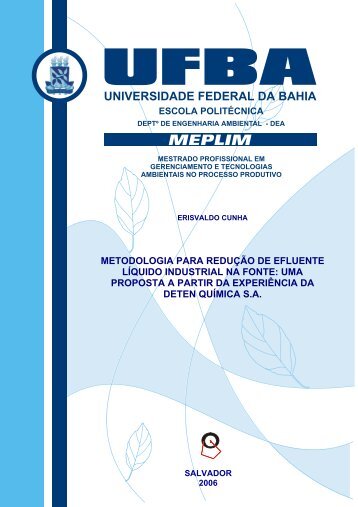 Metodologia para a redução de efluente líquido industrial - TECLIM ...