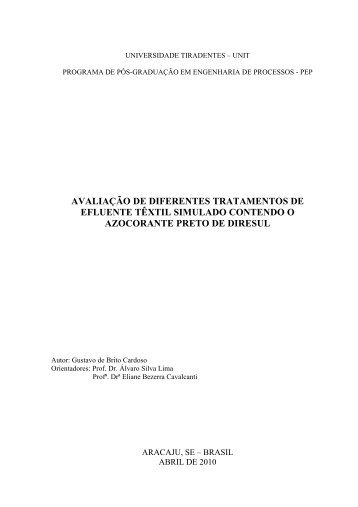 Aplicação de processos combinados Fenton, eletroquímico e ...