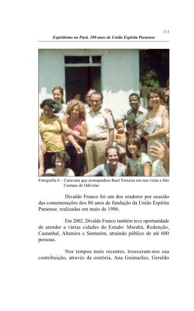 Livro História do Espiritismo no Pará - União Espírita Paraense